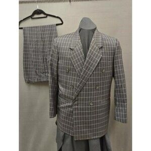 Filo A’Mano Hand Tailored by Tom James 2 Piece Italian Wool Suit 42 jacket 36/31